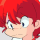 anime drawing of Ranma saotome from the 80s anime ranma 1/2 or Ranma ½ in his female form by artist stockings